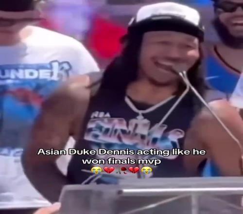 快乐的郑中基!杰林威廉姆斯总决赛只打14分钟却像拿了MVP