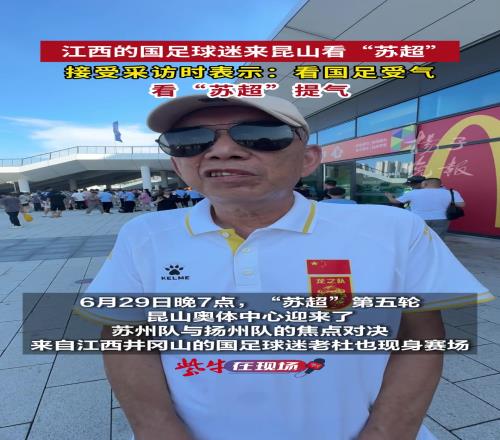 龙之队老球迷:苏超非常接地气,我看国家队比赛就是受气