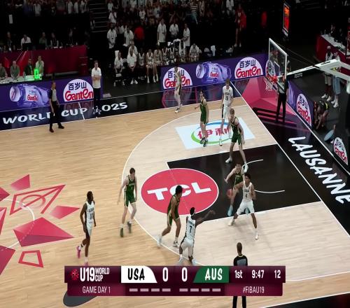 U19男篮世界杯小组赛美国男篮U19澳大利亚U19集锦
