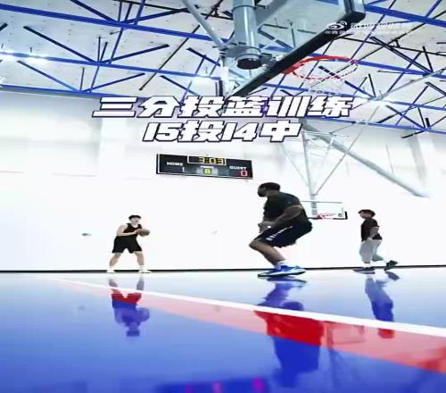 空间属性是真有!杨瀚森此前投篮训练准度惊人三分15中14