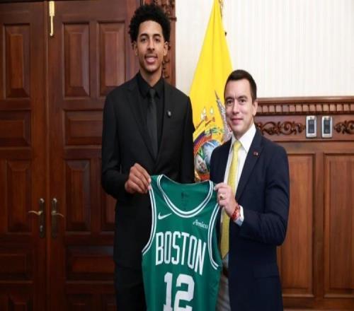 厄瓜多爾首位NBA球員！厄瓜多爾總統(tǒng)接見綠軍球員小RJ路易斯
