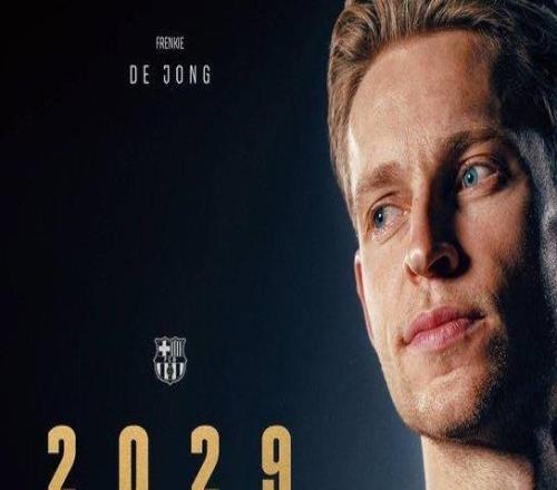 官方：巴萨续约弗伦基德容至2029