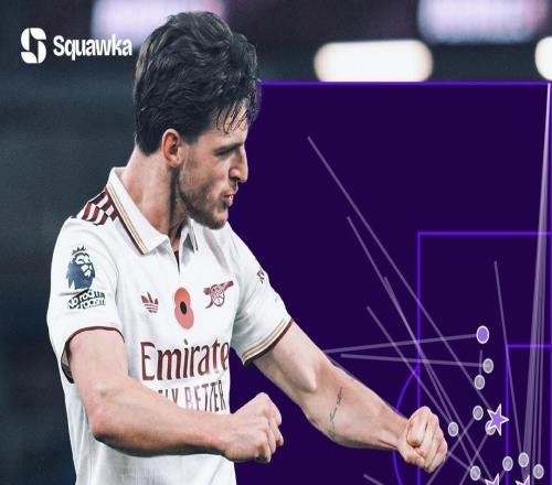 賴斯在2025年創(chuàng)造23次重大機(jī)會，英超球員同期最多