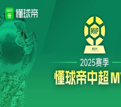 2025懂球帝中超MVP：法比奧、瓦科8次提名3次當(dāng)選山東7次MVP第一