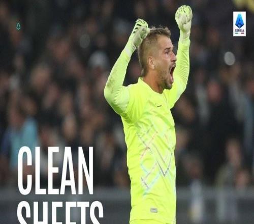 本賽季意甲門將零封榜：普羅韋德爾、斯維拉爾、邁尼昂前三