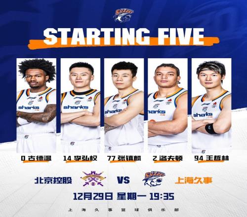 CBA常规赛第8轮，上海久事男篮9070胜北京控股男篮