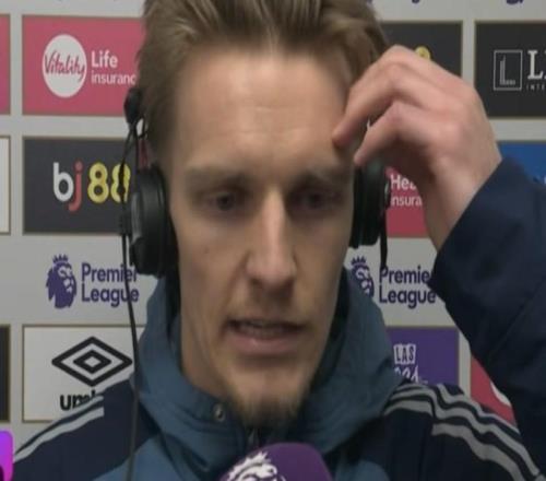 厄德高：我們有很多地方可以做得更好，上半場控球時非常隨意