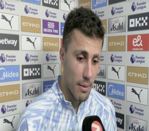 羅德里：很高興又能享受足球我們要保持冠軍心態(tài)拼到最后