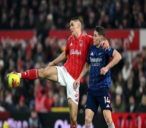 爭議點球吹罰兩大主帥開炮！阿森納00諾丁漢森林，2連平甩開曼城