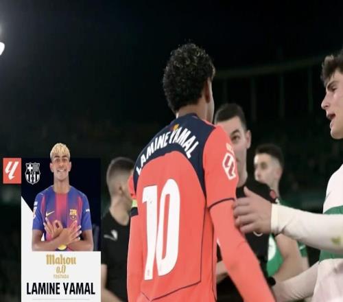 首開(kāi)記錄+創(chuàng)造8次機(jī)會(huì)，亞馬爾當(dāng)選西甲官方全場(chǎng)最佳球員