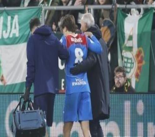 馬競(jìng)官方：巴里奧斯因肌肉不適被換下，將接受進(jìn)一步檢查