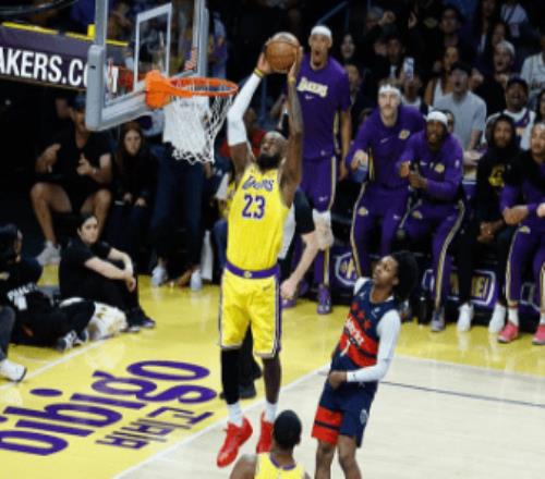 勒布朗三雙湖人輕取奇才3連勝里夫斯19+9布朗尼6分