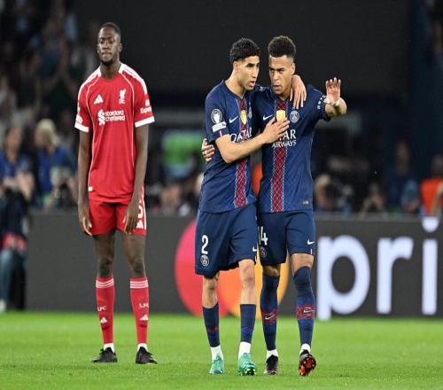 歐冠綜述：大巴黎20利物浦！進(jìn)4強(qiáng)占先機(jī)，十人巴薩主場(chǎng)02馬競(jìng)