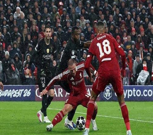 巴黎總比分40淘汰利物浦登貝萊雙響