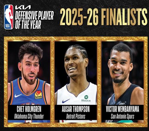 官宣！常規(guī)賽DPOY出爐，文班亞馬創(chuàng)神級紀錄