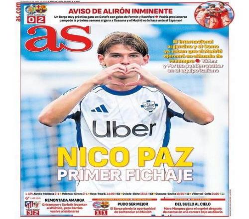 帕斯捱到出頭日皇馬擬激活科莫大腿千萬(wàn)回購(gòu)權(quán)