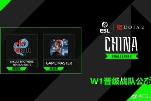 DOTA2ESL中國區(qū)海選首輪：YB.TT、GameMaster晉級線下決賽