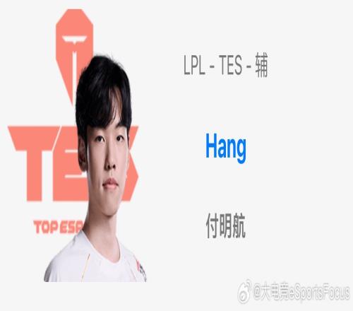 真互換輔助OBGG公眾號更新選手資料：TES輔助HangWBG輔助Crisp