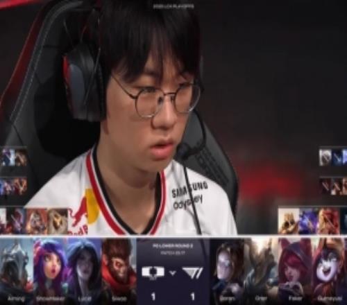 T1對(duì)陣DK第三局BP：Doran末選凱南SMK維克托打Faker發(fā)條