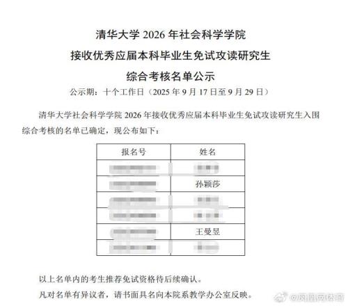 祝贺，孙颖莎和王曼昱将免试进入清华大学攻读研究生