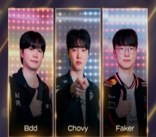 LCK公布年度最佳各位置候選名單：25T1、GEN全員在列