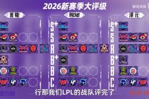管澤元米勒公布2026LPL隊伍評級：BLG唯一S+俱樂部！看好ALWBG