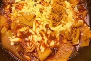 Tarzan曬照：運(yùn)動(dòng)完以后有金珍洪給做的炒年糕吃