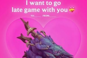 LOL官推：段位是暫時的，雙排是永恒的，情人節(jié)快樂