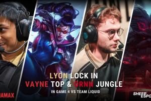 LYON選出上單薇恩打野奧恩打野奧恩為職業(yè)賽場歷史第二次