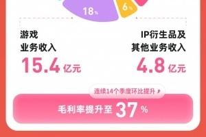 B站全年總營收達到303.5億元游戲全年收入63.9億元