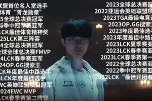 LPL賽事發(fā)布Faker職業(yè)生涯豪華成績：當(dāng)bro以為自己很有影響力時