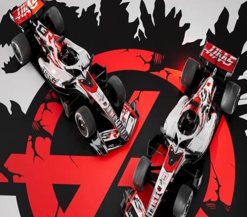 哈斯車隊(duì)新涂裝：哥斯拉