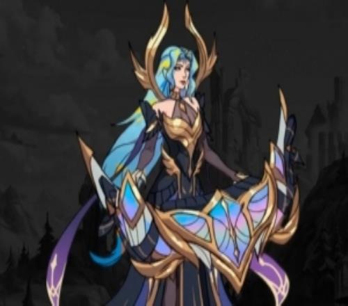 外媒爆料德瑪西亞新賽季琴女皮膚模型：以黑金藍(lán)色為主