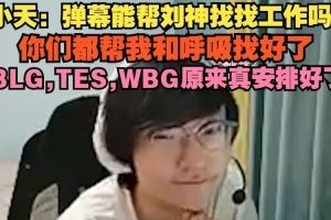 Tian：弹幕能帮刘神找找工作吗你们都帮我和呼吸找好了
