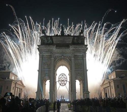 米蘭科爾蒂納冬奧會(huì)主火炬點(diǎn)燃