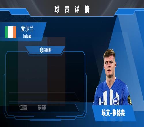 球员集锦：爱尔兰天才前锋！多家豪门仍在观察的目标伊万弗格森
