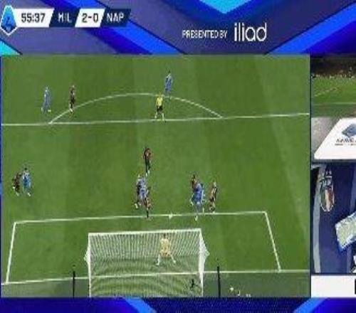 【意甲】AC米兰2比1那不勒斯普利希奇传射