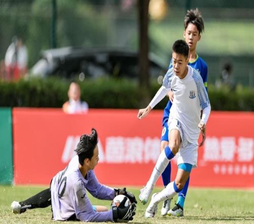 中国德比争冠上海申花3连胜提前进决赛！大区20送法甲劲旅首败