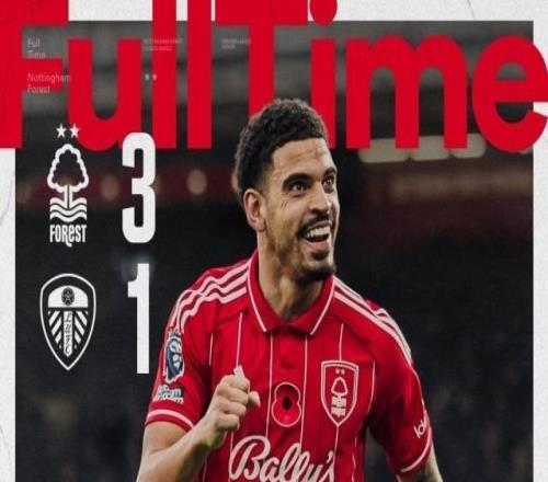 【英超】诺丁汉31利兹，终结9轮不胜