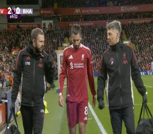 斯洛特：索博脚踝有问题，乔戈麦斯预计缺席下一场比赛