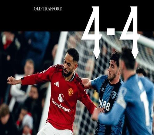 3平2负，曼联已连续5次英超对阵伯恩茅斯不胜