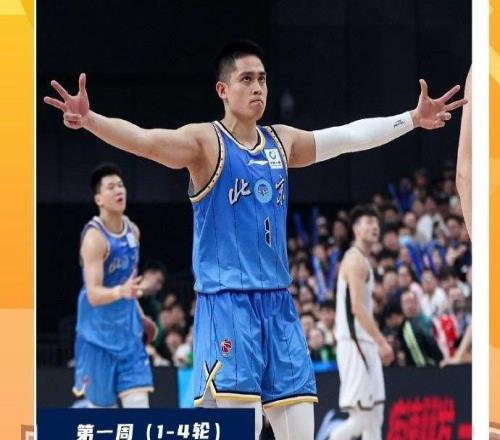 CBA官宣首周周最佳：陈盈骏率北京4连胜第一56分外援当选