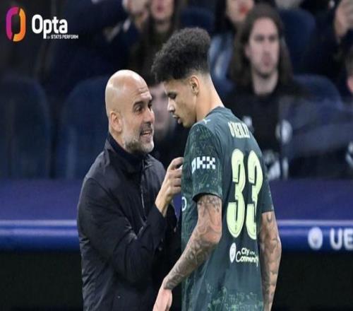 25岁140天，曼城本赛季欧冠首发平均年龄队史最低