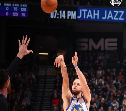 库里27分生涯总得分超真理勇士送爵士4连败，穆迪26分5篮板