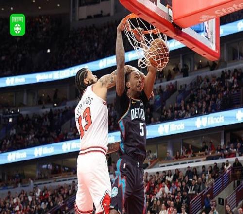 活塞126110大胜公牛取5连胜，杜伦26+13，坎宁安18+9+13