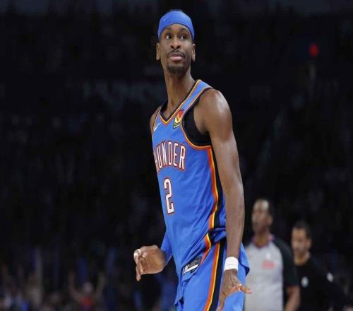 运气好，雷霆亚历山大勉强将连续20+得分场次纪录延续至128场