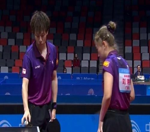林高远刘诗雯41战胜赵钊彦孙铭阳，晋级全运会混双4强