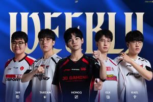 LPL第二周最佳阵容：369、Tarzan、HongQ、Elk、Kael