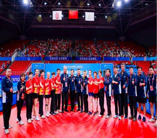 五金到手，全运会群众乒乓球比赛北京队位列金牌榜首